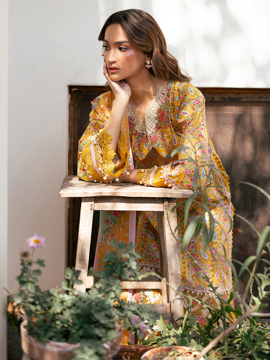 Bin Ilyas | Hazel Printed Lawn 25 | 2072 - B by Bin Ilyas - Designer Dress - Type: Ladies Clothes - Available at Libayah - 100% Original
