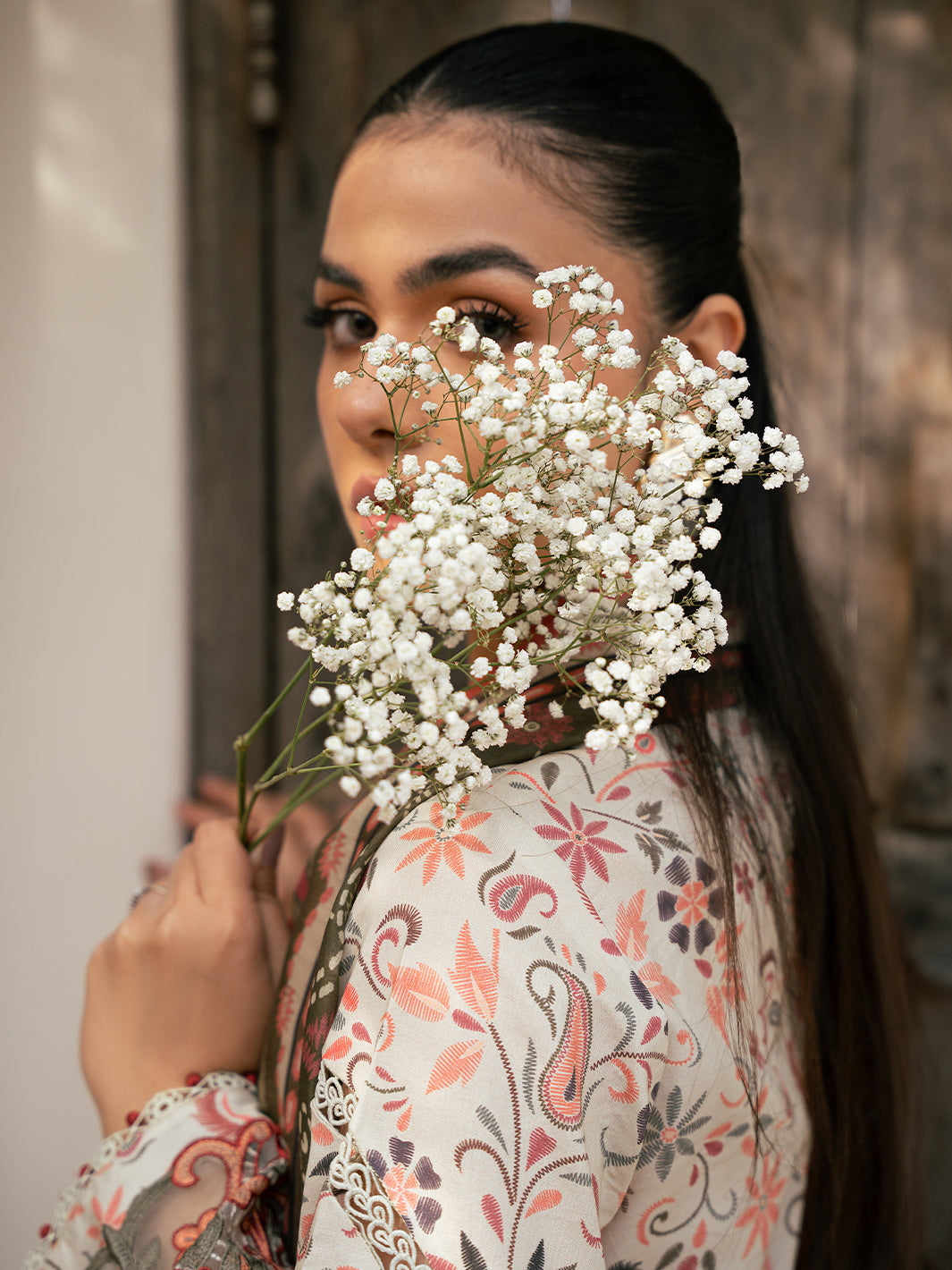 Bin Ilyas | Hazel Printed Lawn 25 | 2073 - A by Bin Ilyas - Designer Dress - Type: Ladies Clothes - Available at Libayah - 100% Original