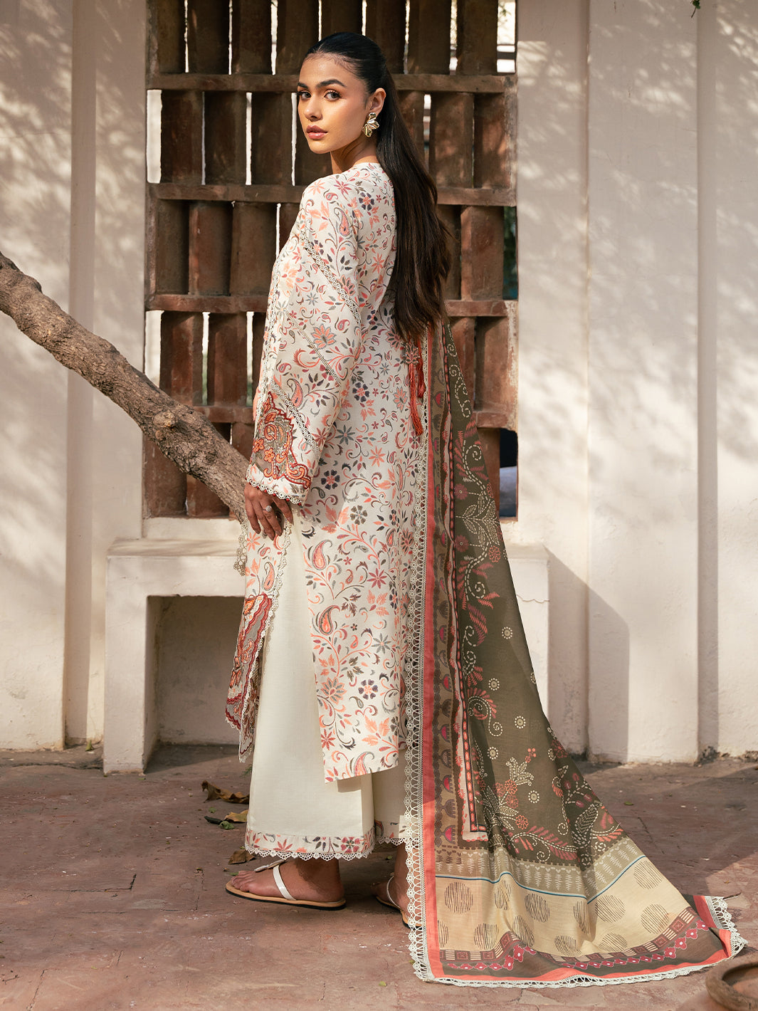 Bin Ilyas | Hazel Printed Lawn 25 | 2073 - A by Bin Ilyas - Designer Dress - Type: Ladies Clothes - Available at Libayah - 100% Original