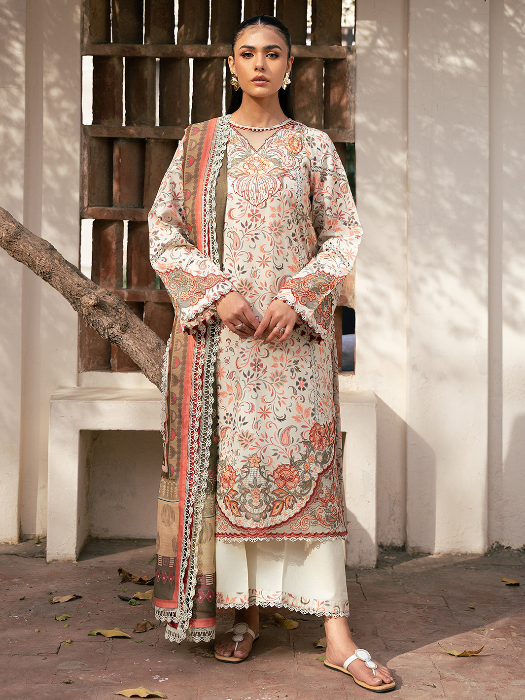 Bin Ilyas | Hazel Printed Lawn 25 | 2073 - A by Bin Ilyas - Designer Dress - Type: Ladies Clothes - Available at Libayah - 100% Original