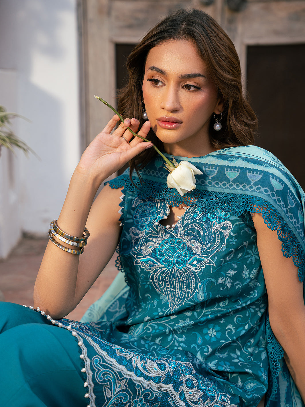 Bin Ilyas | Hazel Printed Lawn 25 | 2073 - B by Bin Ilyas - Designer Dress - Type: Ladies Clothes - Available at Libayah - 100% Original