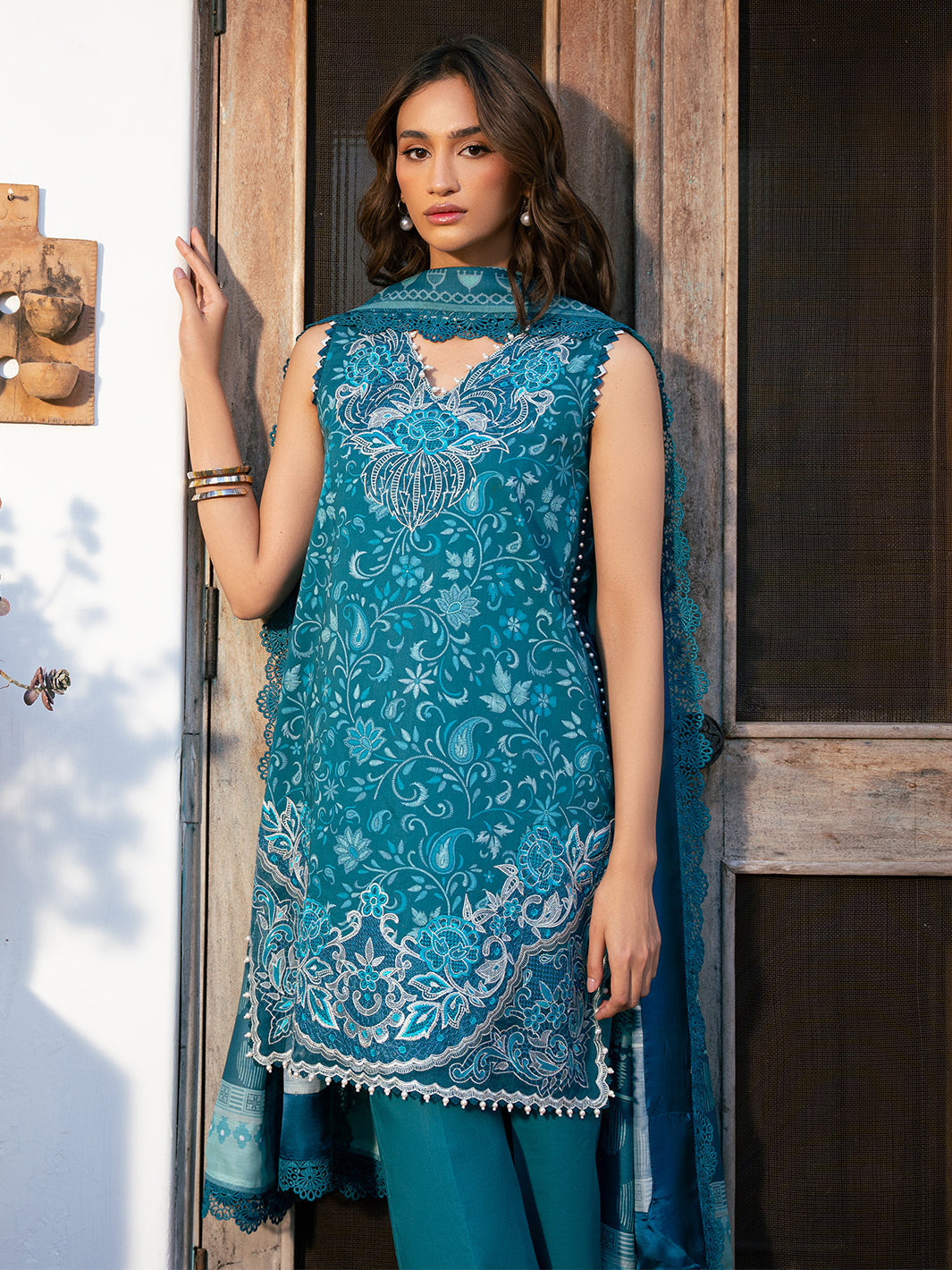 Bin Ilyas | Hazel Printed Lawn 25 | 2073 - B by Bin Ilyas - Designer Dress - Type: Ladies Clothes - Available at Libayah - 100% Original