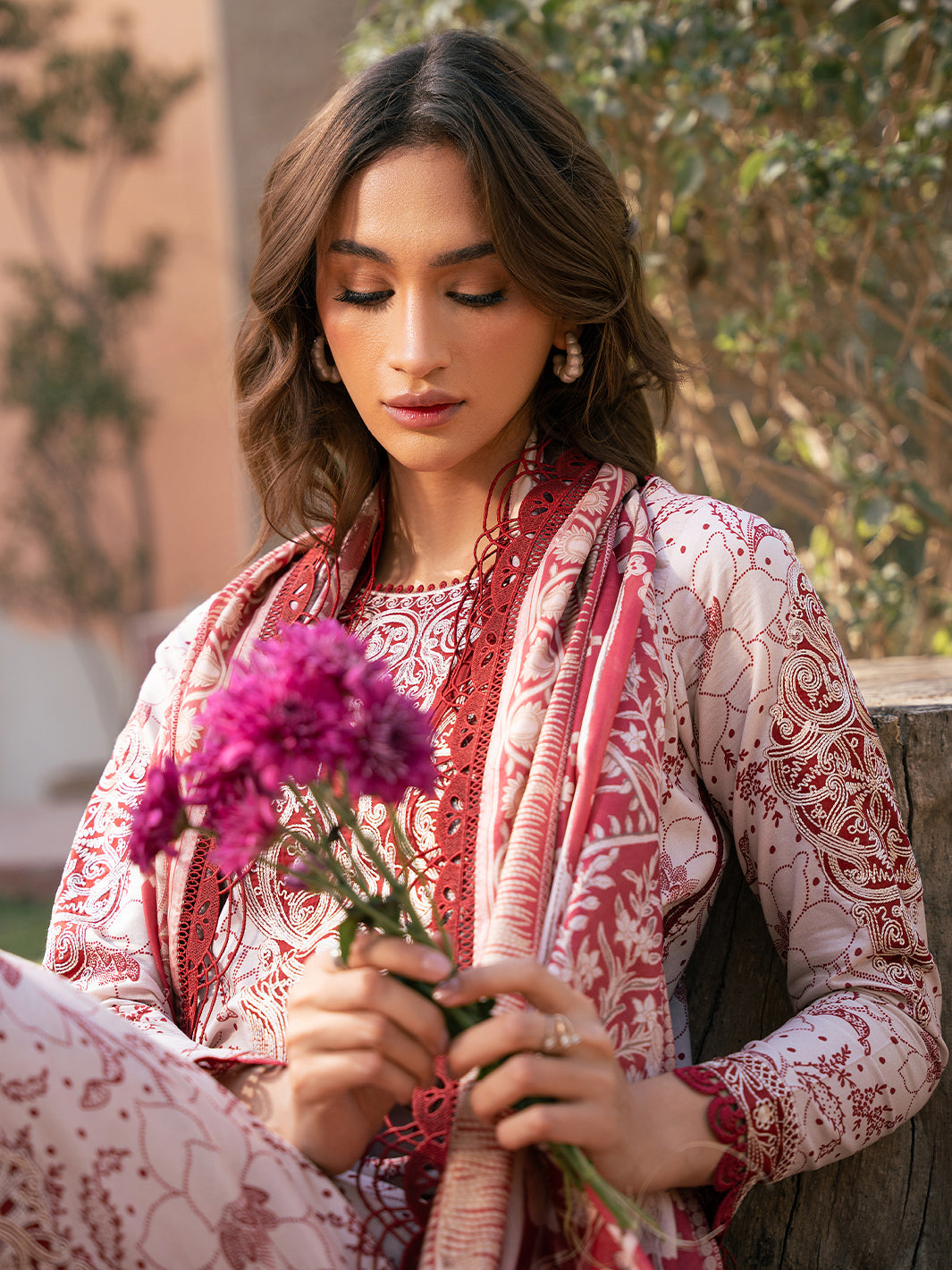Bin Ilyas | Hazel Printed Lawn 25 | 2074 - B by Bin Ilyas - Designer Dress - Type: Ladies Clothes - Available at Libayah - 100% Original
