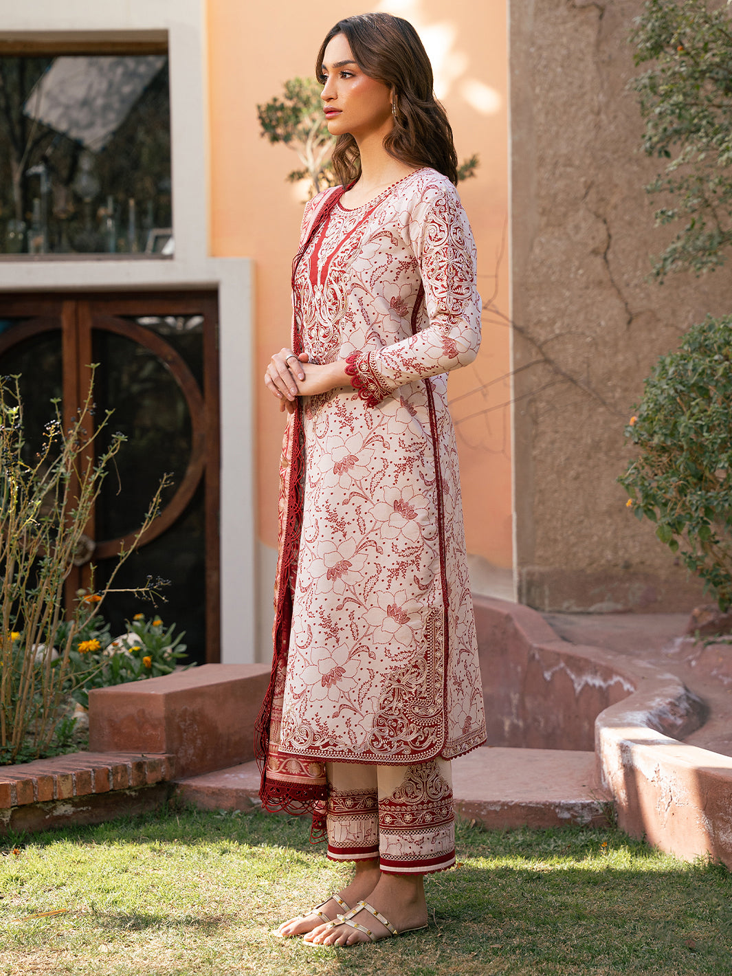 Bin Ilyas | Hazel Printed Lawn 25 | 2074 - B by Bin Ilyas - Designer Dress - Type: Ladies Clothes - Available at Libayah - 100% Original
