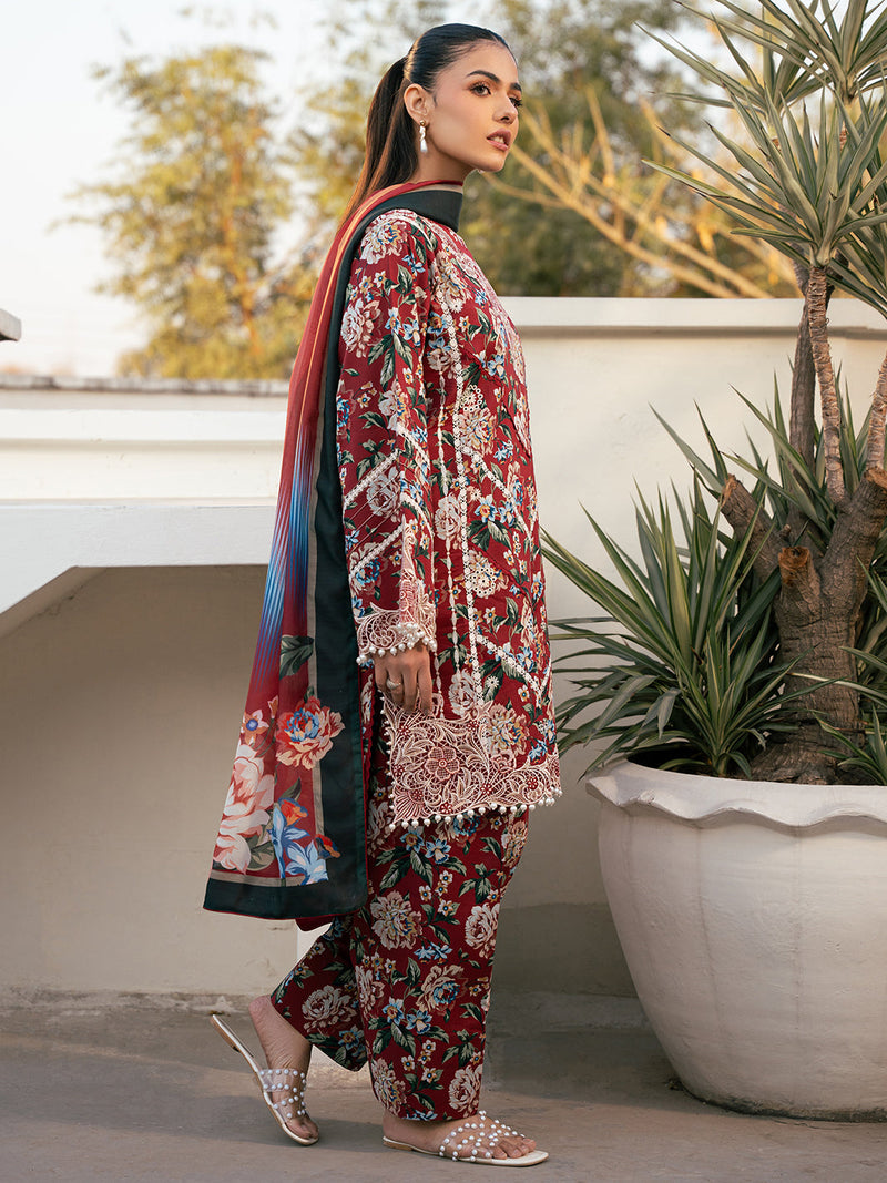 Bin Ilyas | Hazel Printed Lawn 25 | 2076 - B by Bin Ilyas - Designer Dress - Type: Ladies Clothes - Available at Libayah - 100% Original