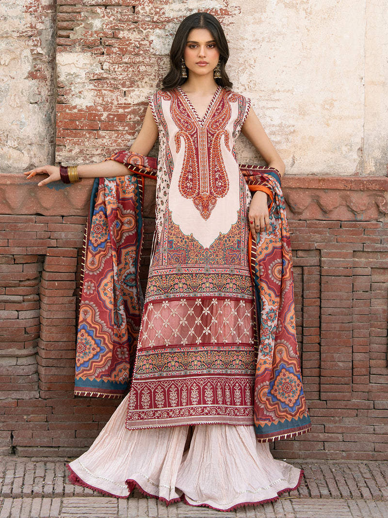 Bin Ilyas | Naqsh Naaz Luxury Lawn 25 | 2083 - A by Bin Ilyas - Designer Dress - Type: Ladies Clothes - Available at Libayah - 100% Original