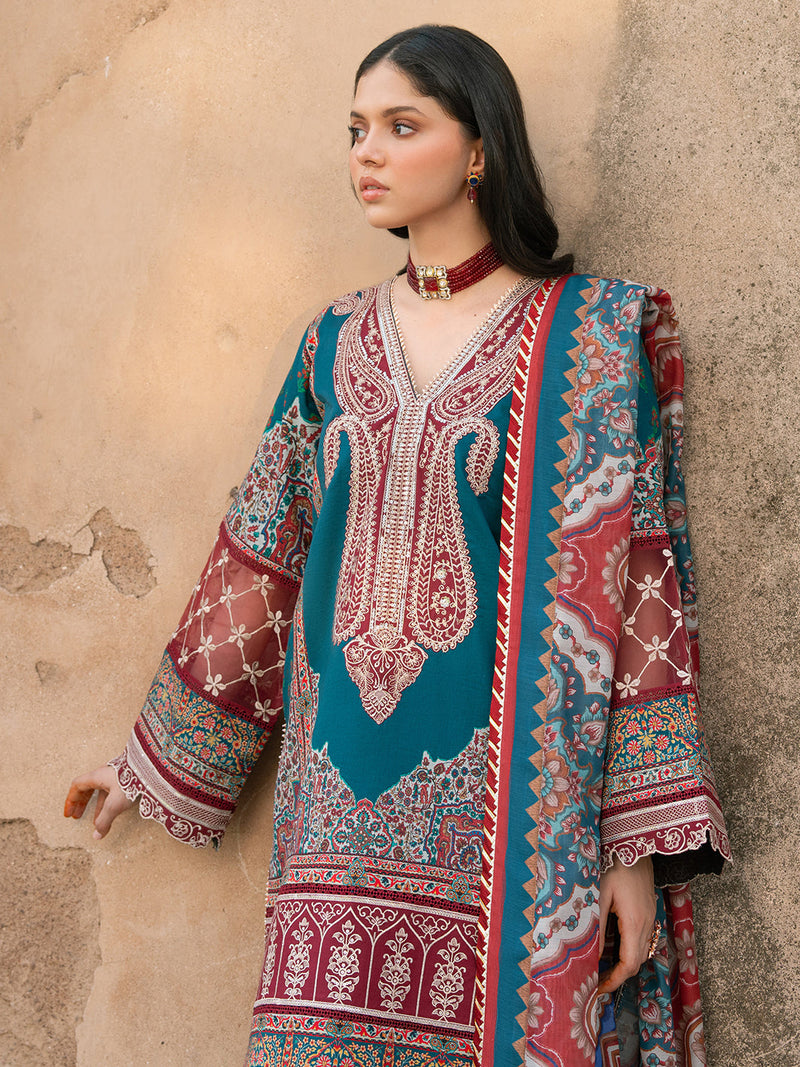Bin Ilyas | Naqsh Naaz Luxury Lawn 25 | 2083 - B by Bin Ilyas - Designer Dress - Type: Ladies Clothes - Available at Libayah - 100% Original
