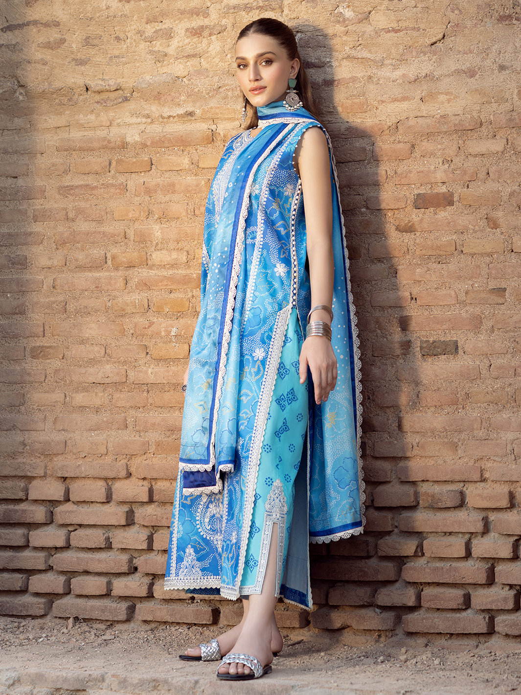 Bin Ilyas | Naqsh Naaz Luxury Lawn 25 | 2084 - B by Bin Ilyas - Designer Dress - Type: Ladies Clothes - Available at Libayah - 100% Original