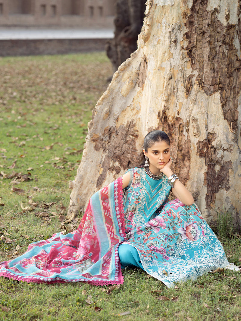 Bin Ilyas | Naqsh Naaz Luxury Lawn 25 | 2085 - B by Bin Ilyas - Designer Dress - Type: Ladies Clothes - Available at Libayah - 100% Original