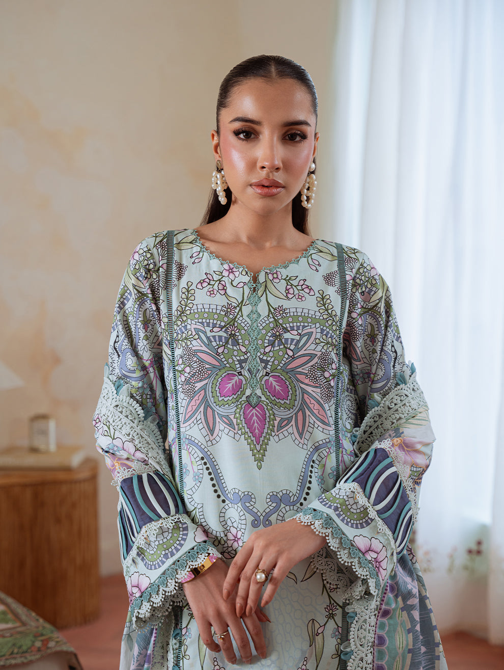Jade | Cambric 25 | URBANE CAMBRIC PRINTS 2025 A by Jade - Designer Dress  - Type : Ladies Clothes - Available at Libayah - 100% Original 