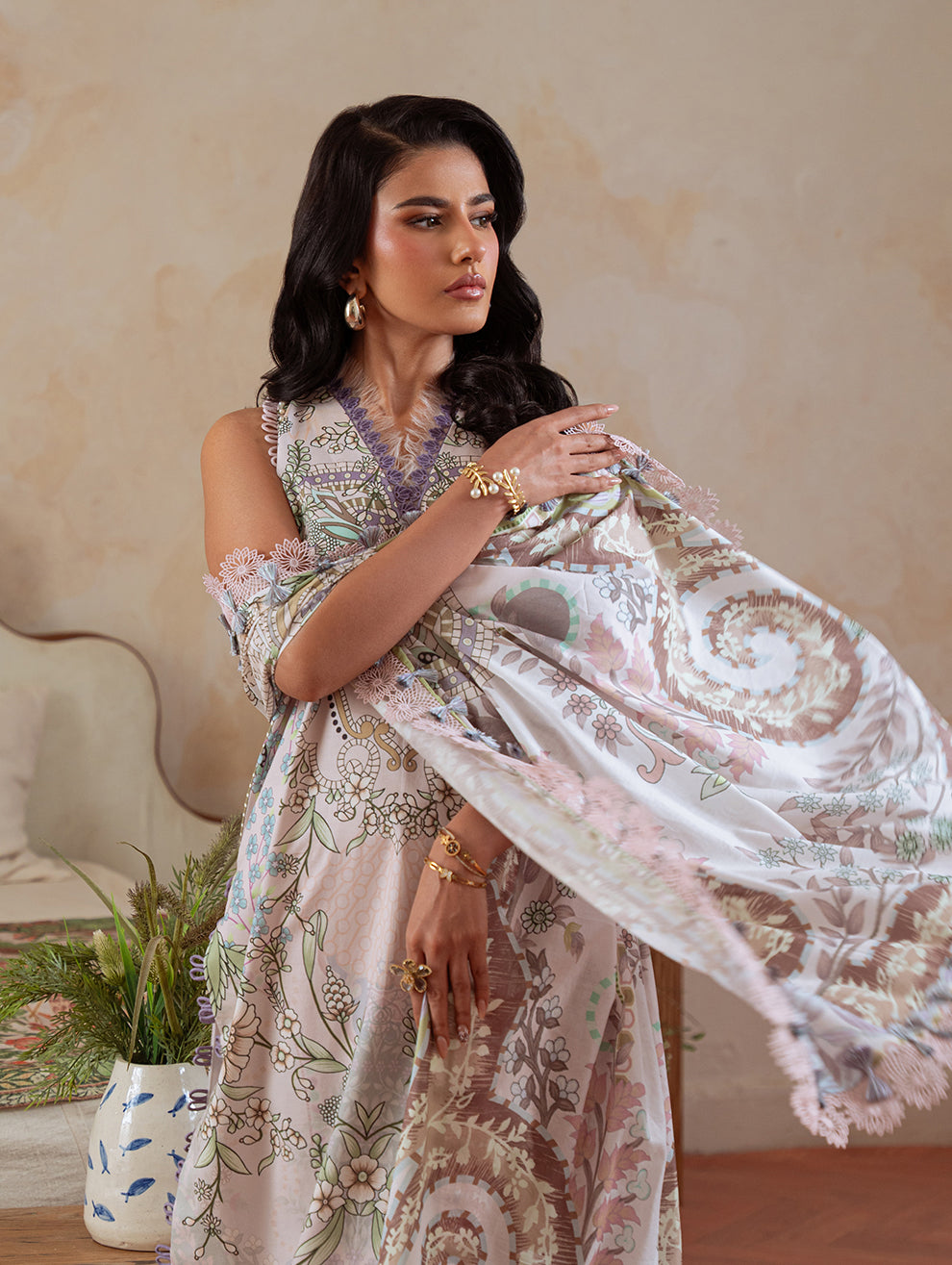 Jade | Cambric 25 | URBANE CAMBRIC PRINTS 2025 B by Jade - Designer Dress  - Type : Ladies Clothes - Available at Libayah - 100% Original 