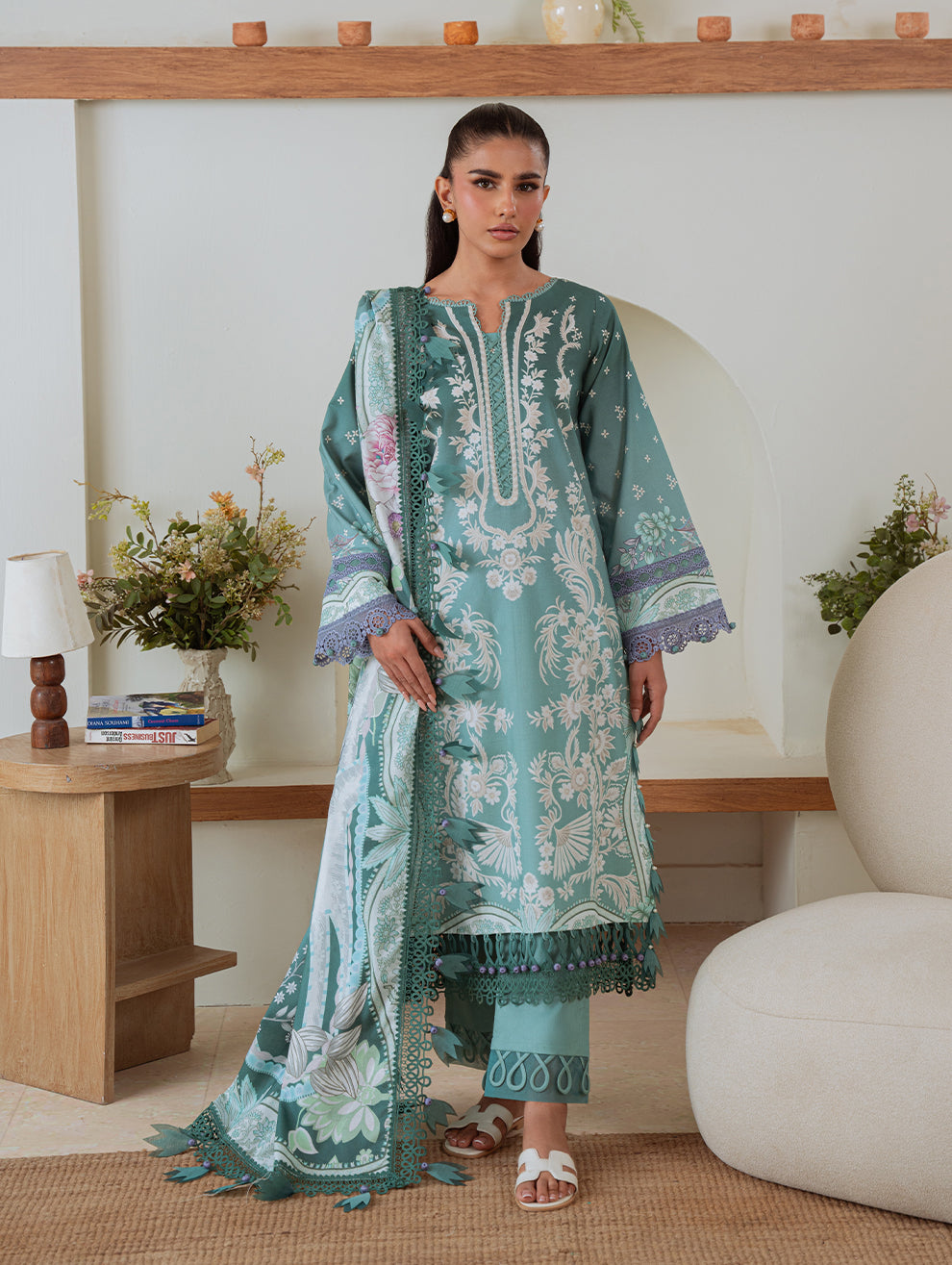 Jade | Cambric 25 | URBANE CAMBRIC PRINTS 2025 K by Jade - Designer Dress  - Type : Ladies Clothes - Available at Libayah - 100% Original 