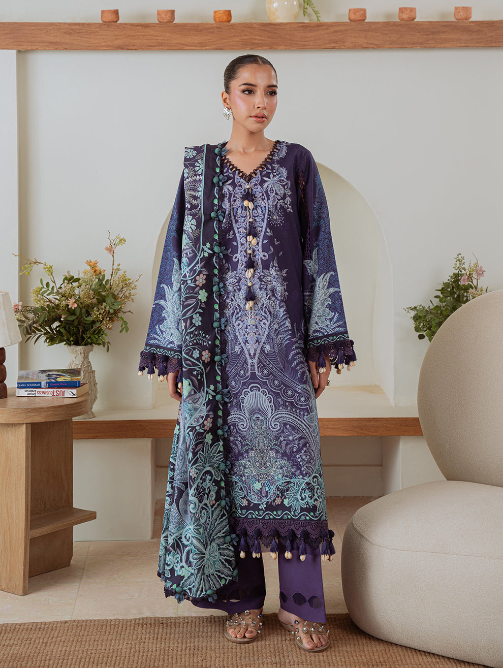 Jade | Cambric 25 | URBANE CAMBRIC PRINTS 2025 N by Jade - Designer Dress  - Type : Ladies Clothes - Available at Libayah - 100% Original 