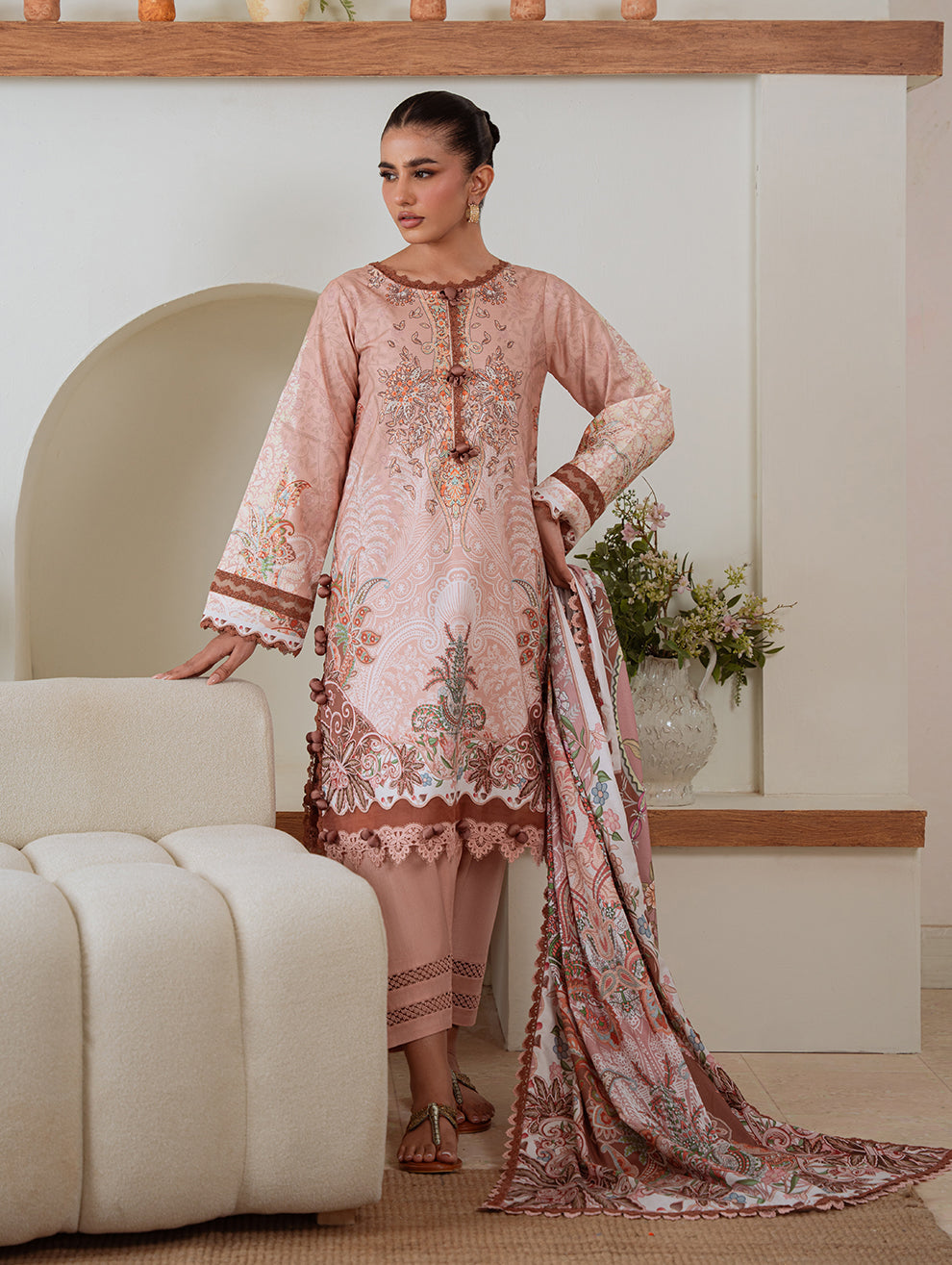Jade | Cambric 25 | URBANE CAMBRIC PRINTS 2025 O by Jade - Designer Dress  - Type : Ladies Clothes - Available at Libayah - 100% Original 