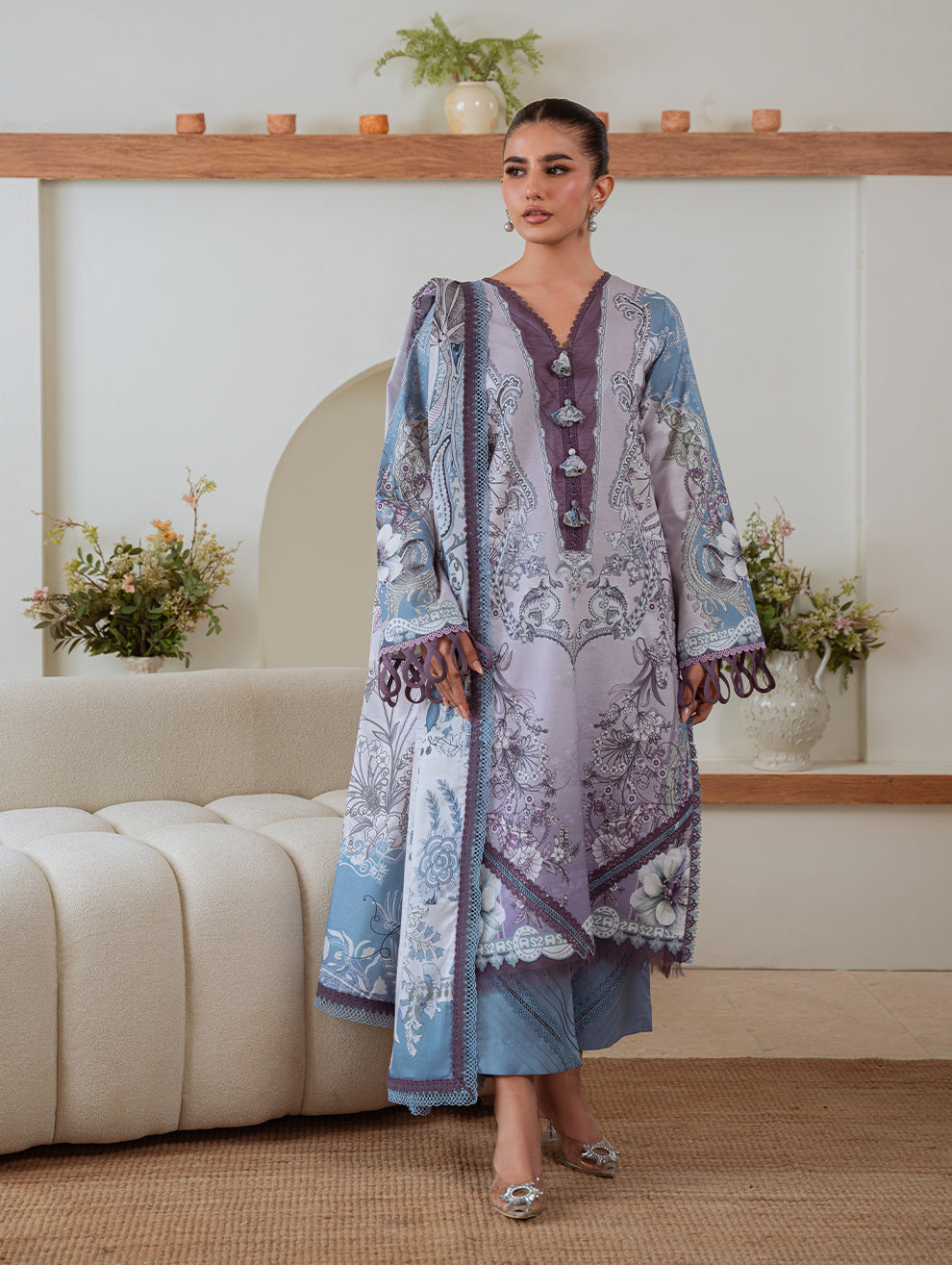 Jade | Cambric 25 | URBANE CAMBRIC PRINTS 2025 AF by Jade - Designer Dress  - Type : Ladies Clothes - Available at Libayah - 100% Original 