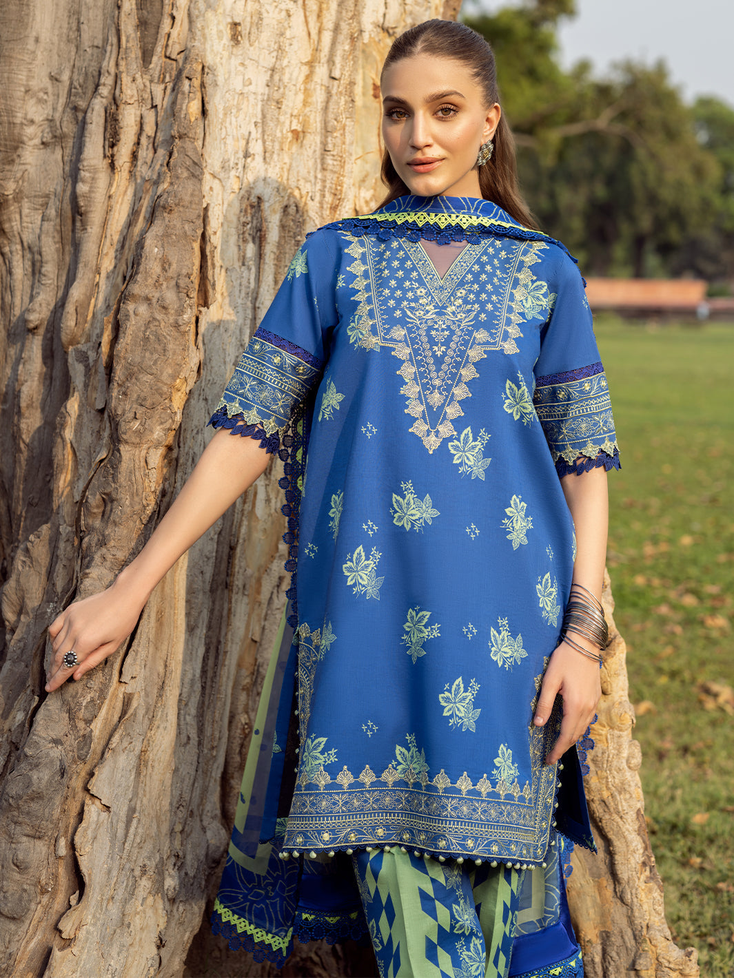 Bin Ilyas | Naqsh Naaz Luxury Lawn 25 | 2088 - B by Bin Ilyas - Designer Dress - Type: Ladies Clothes - Available at Libayah - 100% Original