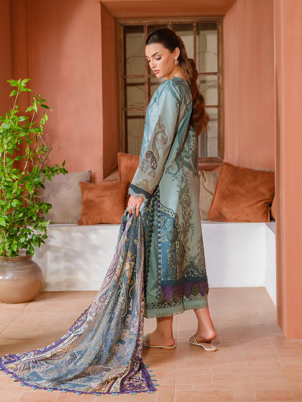 Jade | Cambric 25 | URBANE EMBROIDERED CAMBRIC 25 PG by Jade - Designer Dress  - Type : Ladies Clothes - Available at Libayah - 100% Original 