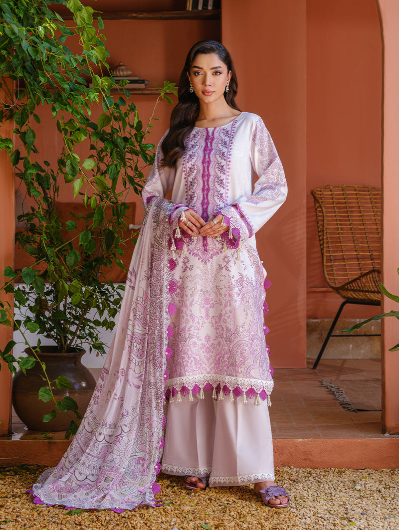 Jade | Cambric 25 | URBANE EMBROIDERED CAMBRIC 25 PNK by Jade - Designer Dress  - Type : Ladies Clothes - Available at Libayah - 100% Original 