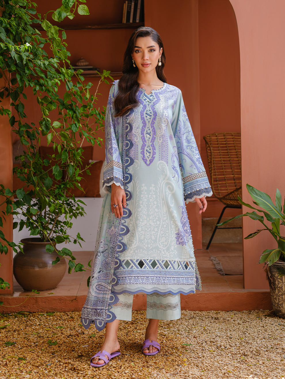 Jade | Cambric 25 | URBANE EMBROIDERED CAMBRIC 25 BB by Jade - Designer Dress  - Type : Ladies Clothes - Available at Libayah - 100% Original 