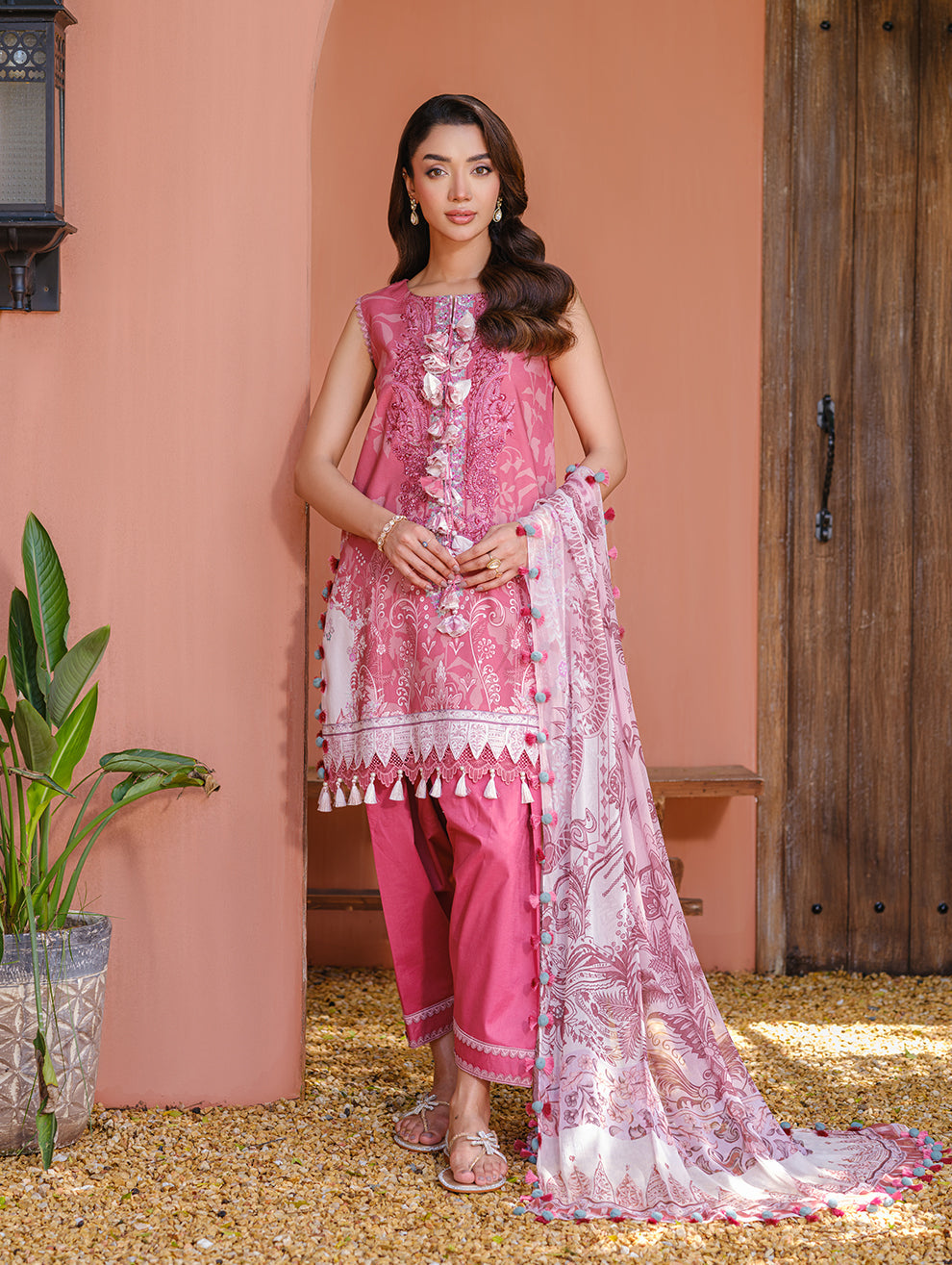 Jade | Cambric 25 | URBANE EMBROIDERED CAMBRIC 25 MUL by Jade - Designer Dress  - Type : Ladies Clothes - Available at Libayah - 100% Original 