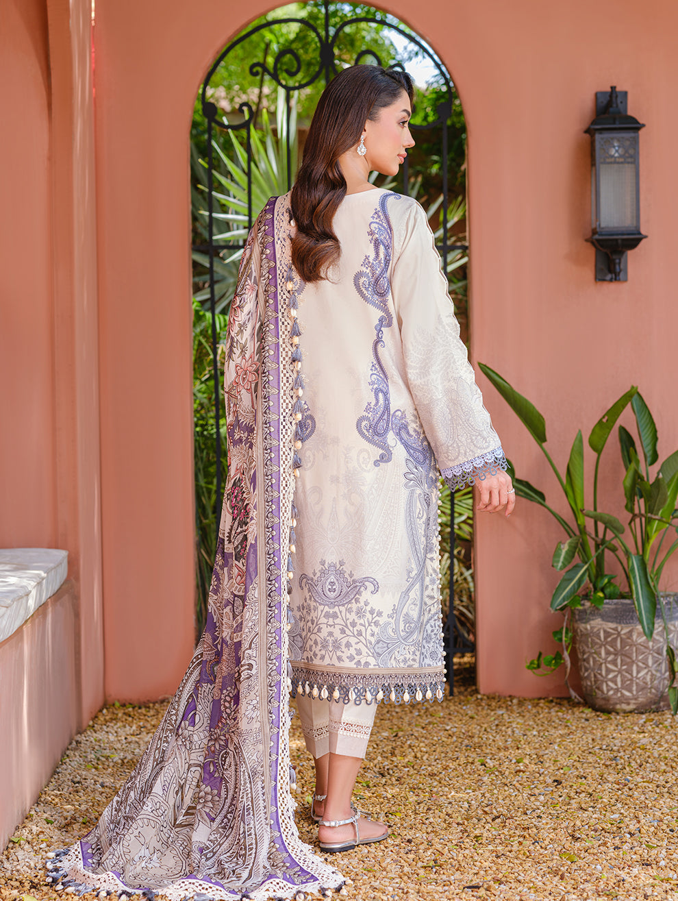 Jade | Cambric 25 | URBANE EMBROIDERED CAMBRIC 25 IV by Jade - Designer Dress  - Type : Ladies Clothes - Available at Libayah - 100% Original 