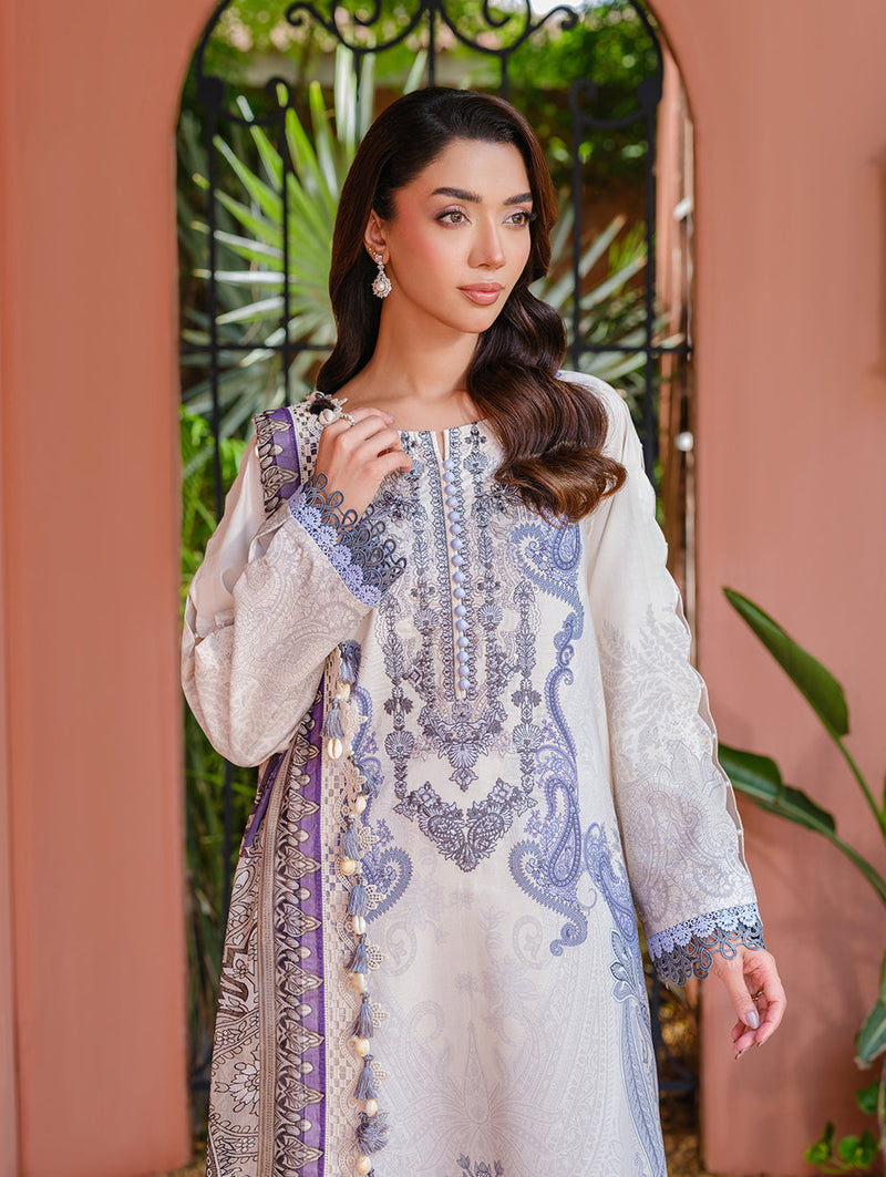 Jade | Cambric 25 | URBANE EMBROIDERED CAMBRIC 25 IV by Jade - Designer Dress  - Type : Ladies Clothes - Available at Libayah - 100% Original 