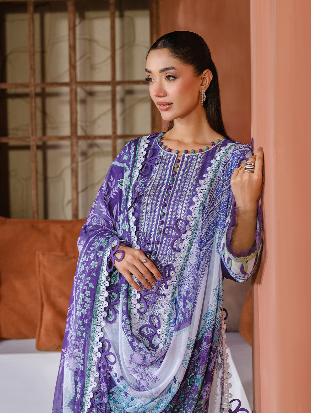 Jade | Cambric 25 | URBANE EMBROIDERED CAMBRIC 25 P by Jade - Designer Dress  - Type : Ladies Clothes - Available at Libayah - 100% Original 