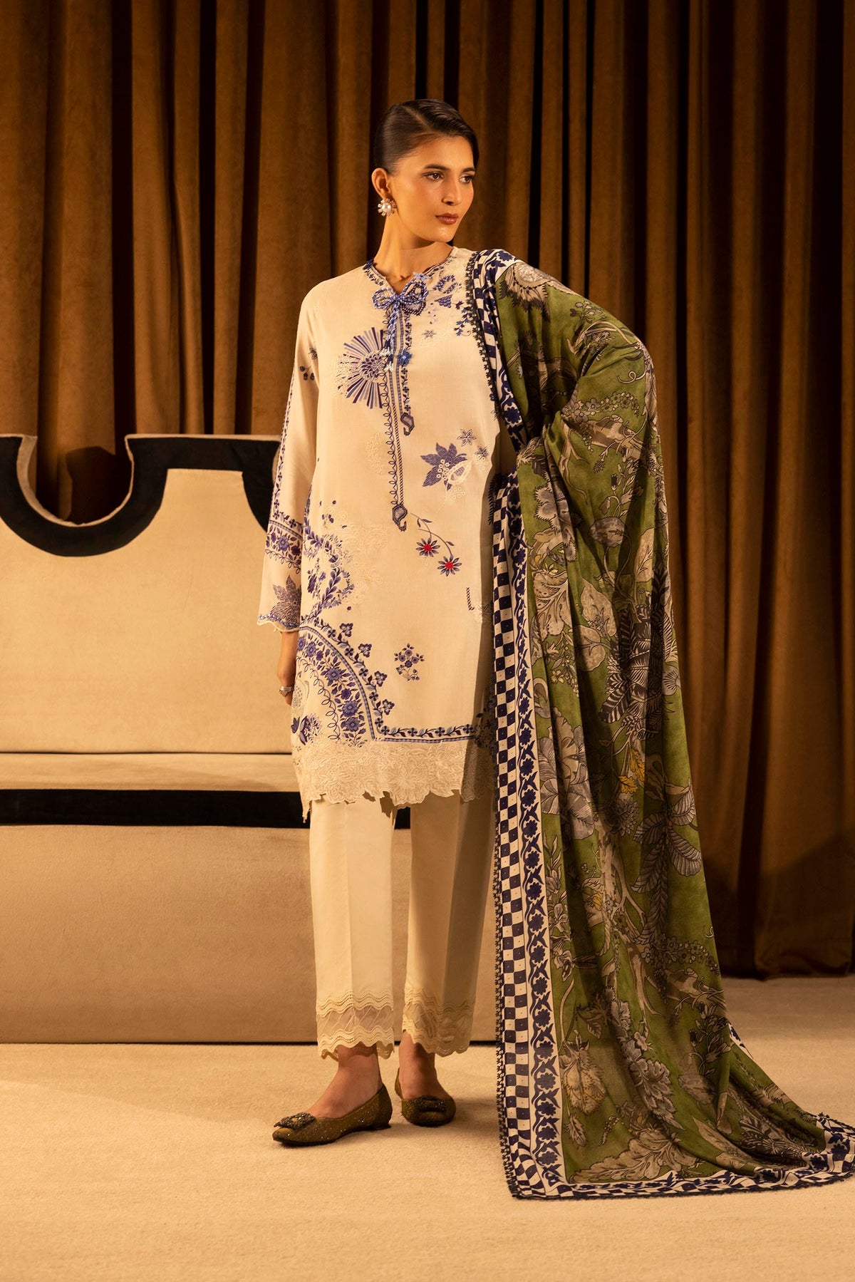 Sana Safinaz | Muzlin Winter 25 | 020B by Sana Safinaz - Designer Dress - Type : Ladies Clothes - Available at Libayah - 100% Original 