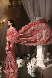 Musferah Saad | Casa Blance |Coral Majesty by Musferah Saad - Designer Dress  - Type : Ladies Clothes - Available at Libayah - 100% Original 