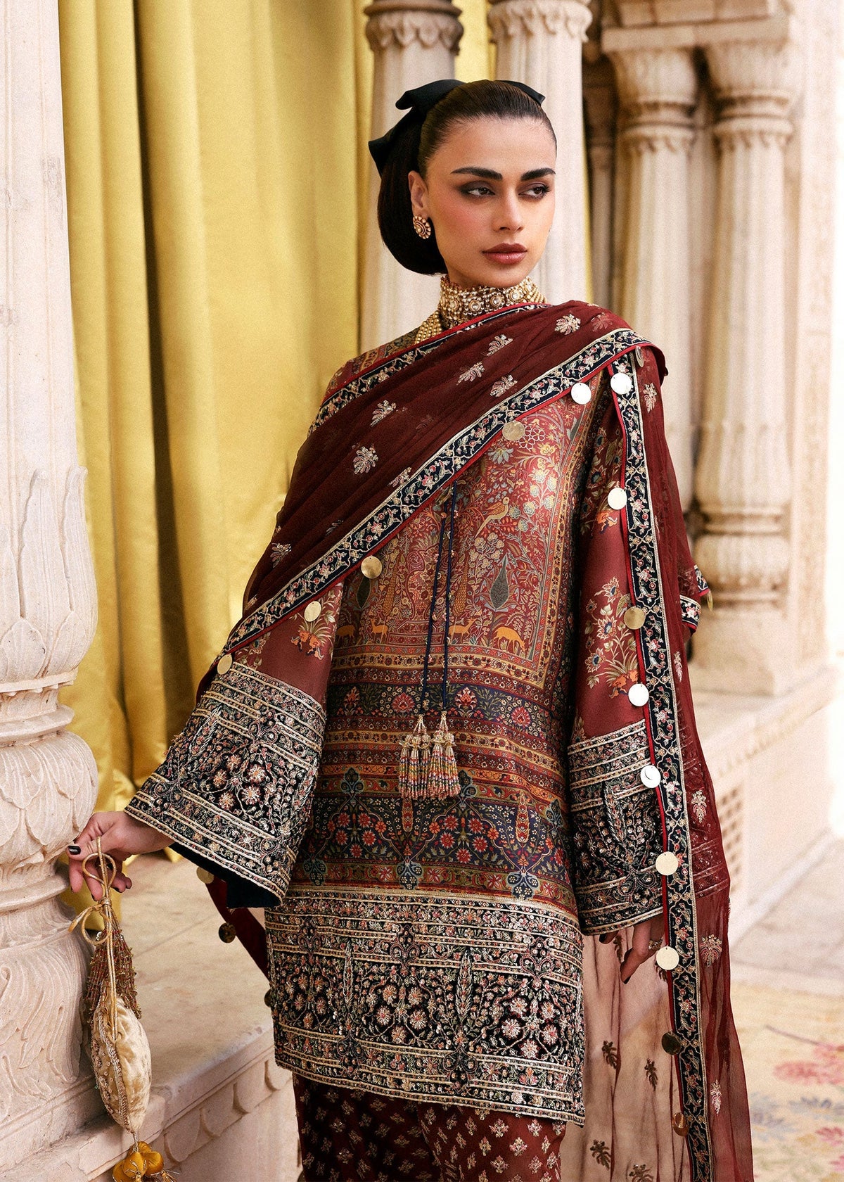 Hussain Rehar | Luxury Pret AW 25 | Brickelle by Hussain Rehar - Designer Dress  - Type : Ladies Clothes - Available at Libayah - 100% Original 