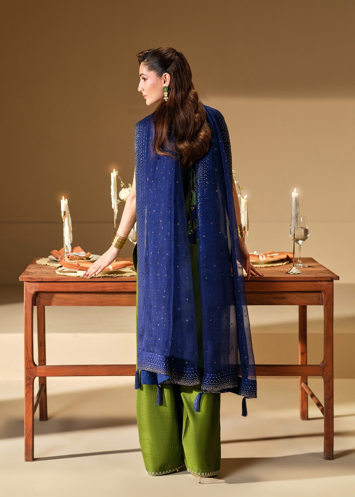 Mahum Asad | The Shadow Line | Verde by Mahum Asad - Designer Dress  - Type : Ladies Clothes - Available at Libayah - 100% Original 