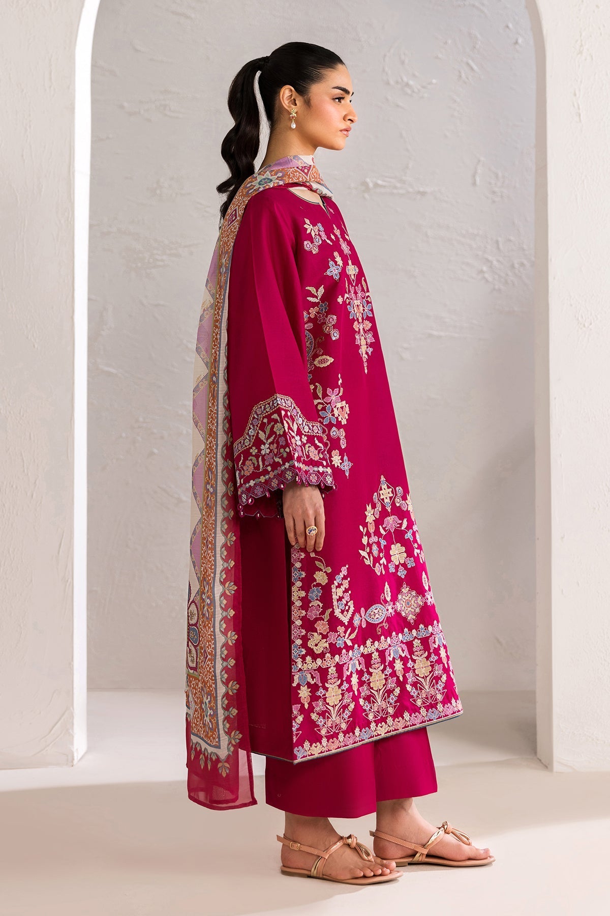Baroque | Luxury Summer Pret | UF-4449 by Baroque - Designer Dress  - Type : Ladies Clothes - Available at Libayah - 100% Original 