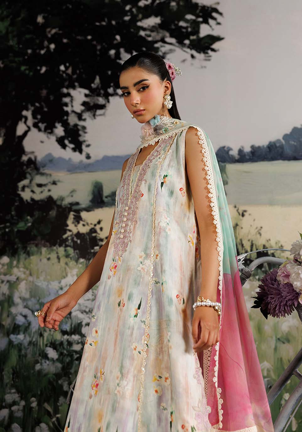 Zarqash | RimJhim The Moonsoon Edit 26 | SHABNAM ZQ003 by Zarqash - Designer Dress  - Type : Ladies Clothes - Available at Libayah - 100% Original 