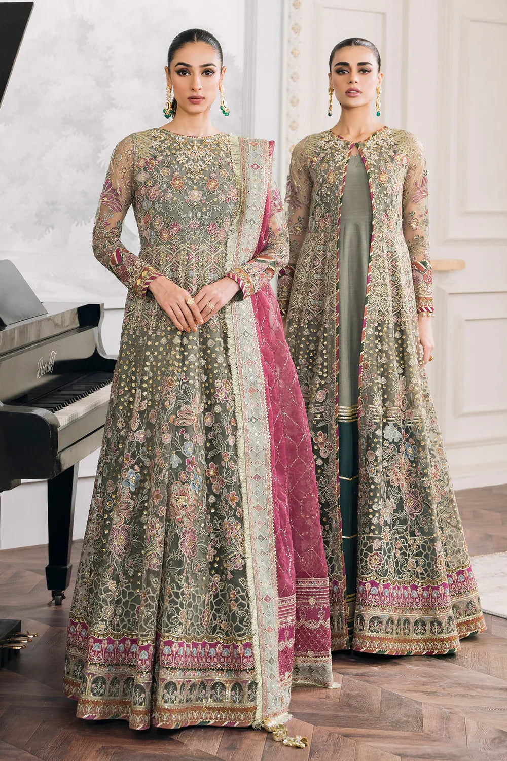 Baroque | Chantelle Embroidered Collection | CH12-02 by Baroque - Designer Dress - Type: Ladies Clothes - Available at Libayah - 100% Original