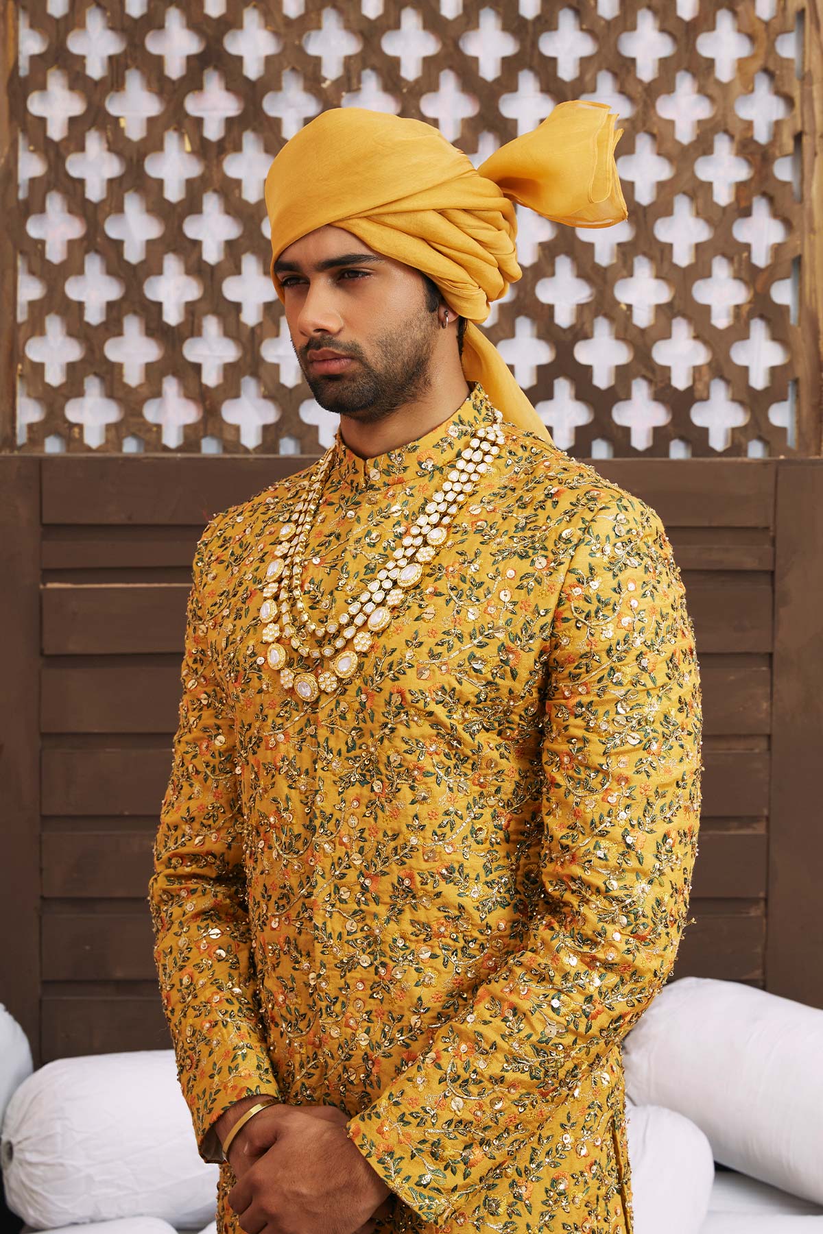 Pakistani Menswear | Mina Kashif | Chandra by Libayah - Designer Dress - Type: Menswear - Available at Libayah - 100% Original