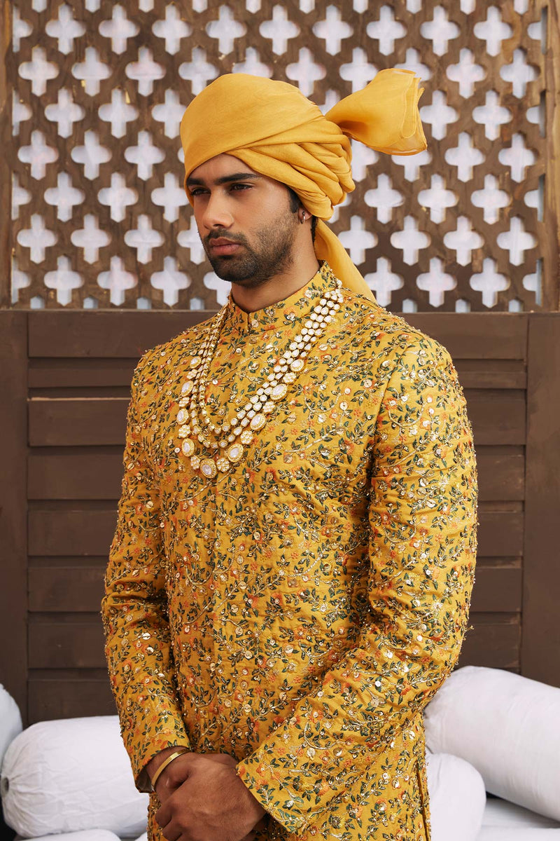 Pakistani Menswear | Mina Kashif | Chandra by Libayah - Designer Dress - Type: Menswear - Available at Libayah - 100% Original