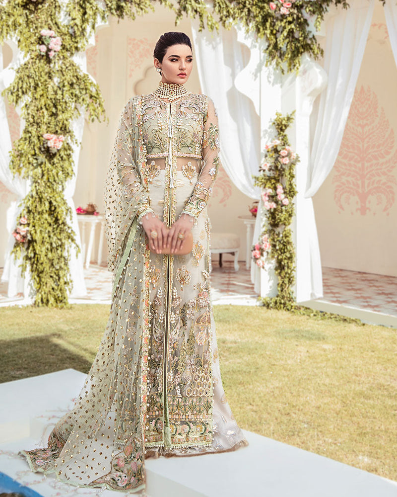 Gulaal | Wedding Formals | Cher Embroidered Net 3-Piece Suit WS-04 by Gulaal - Designer Dress - Type: Ladies Clothes - Available at Libayah - 100% Original