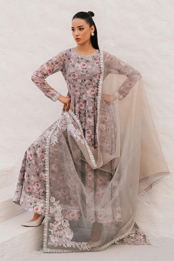 Baroque | Luxury Pret 25 | EMBROIDERED CHIFFON PR-1090 by Baroque - Designer Dress  - Type : Ladies Clothes - Available at Libayah - 100% Original 