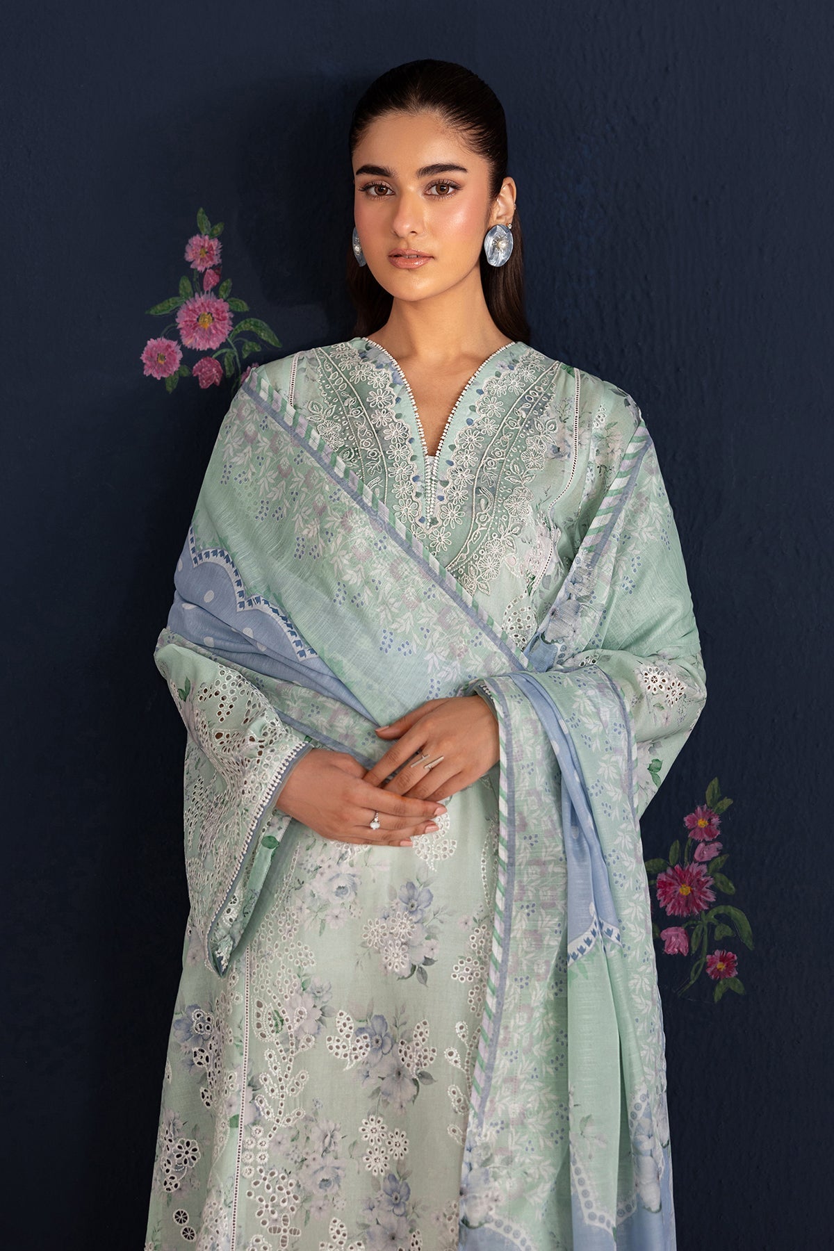 Baroque | Luxury Summer Pret | UF-4469 by Baroque - Designer Dress  - Type : Ladies Clothes - Available at Libayah - 100% Original 
