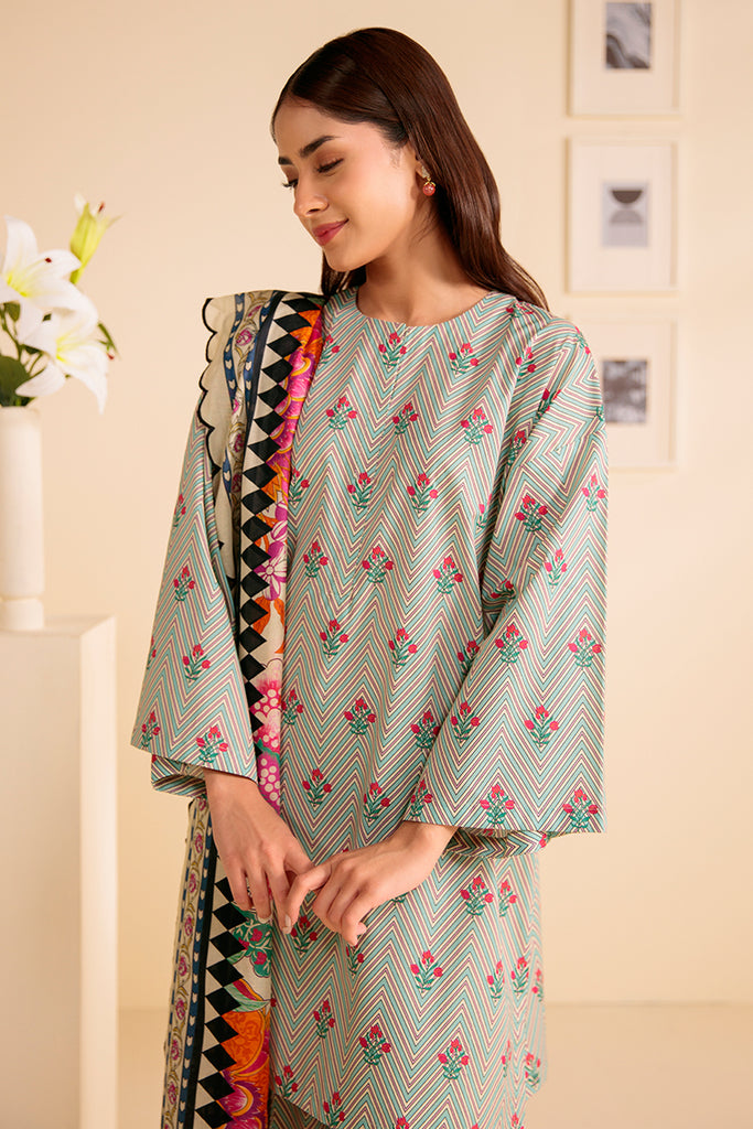 Cross Stitch | Daily Wear | FLORAL VERVE by Cross Stitch - Designer Dress - Type: Casuals - Available at Libayah - 100% Original