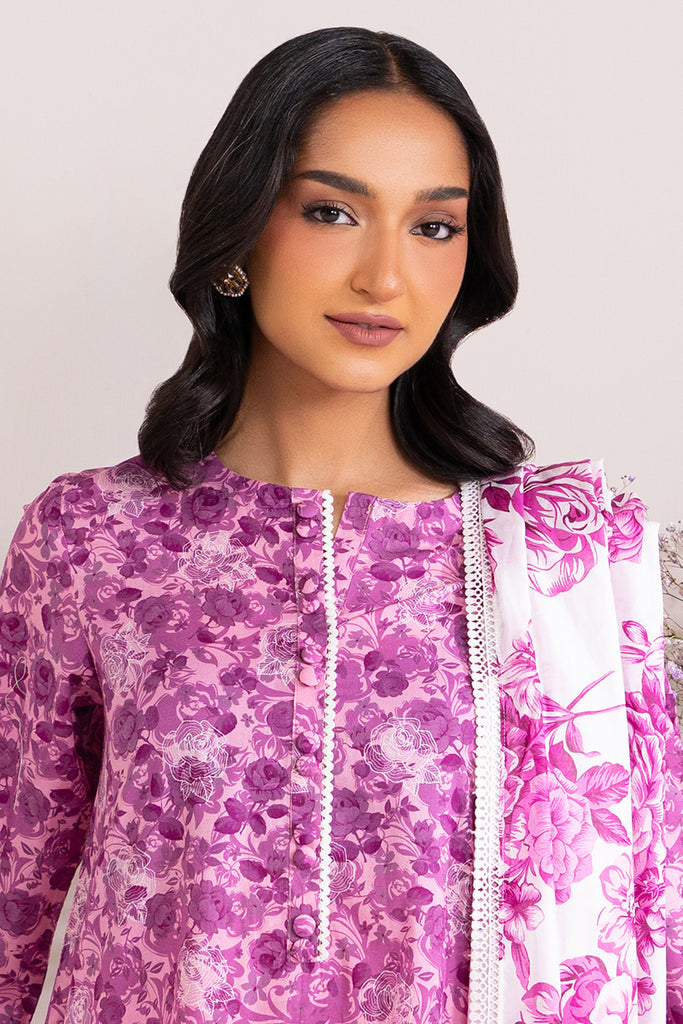 Cross Stitch | Daily Wear | PINK WAVE by Cross Stitch - Designer Dress - Type: Casuals - Available at Libayah - 100% Original