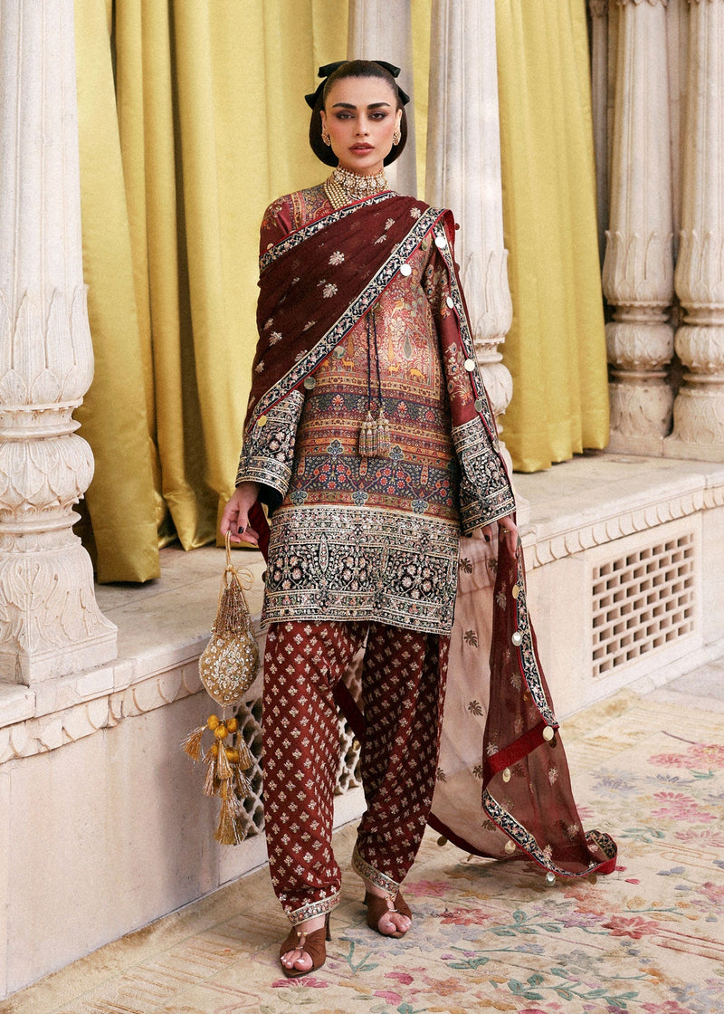 Hussain Rehar | Luxury Pret AW 25 | Brickelle by Hussain Rehar - Designer Dress  - Type : Ladies Clothes - Available at Libayah - 100% Original 