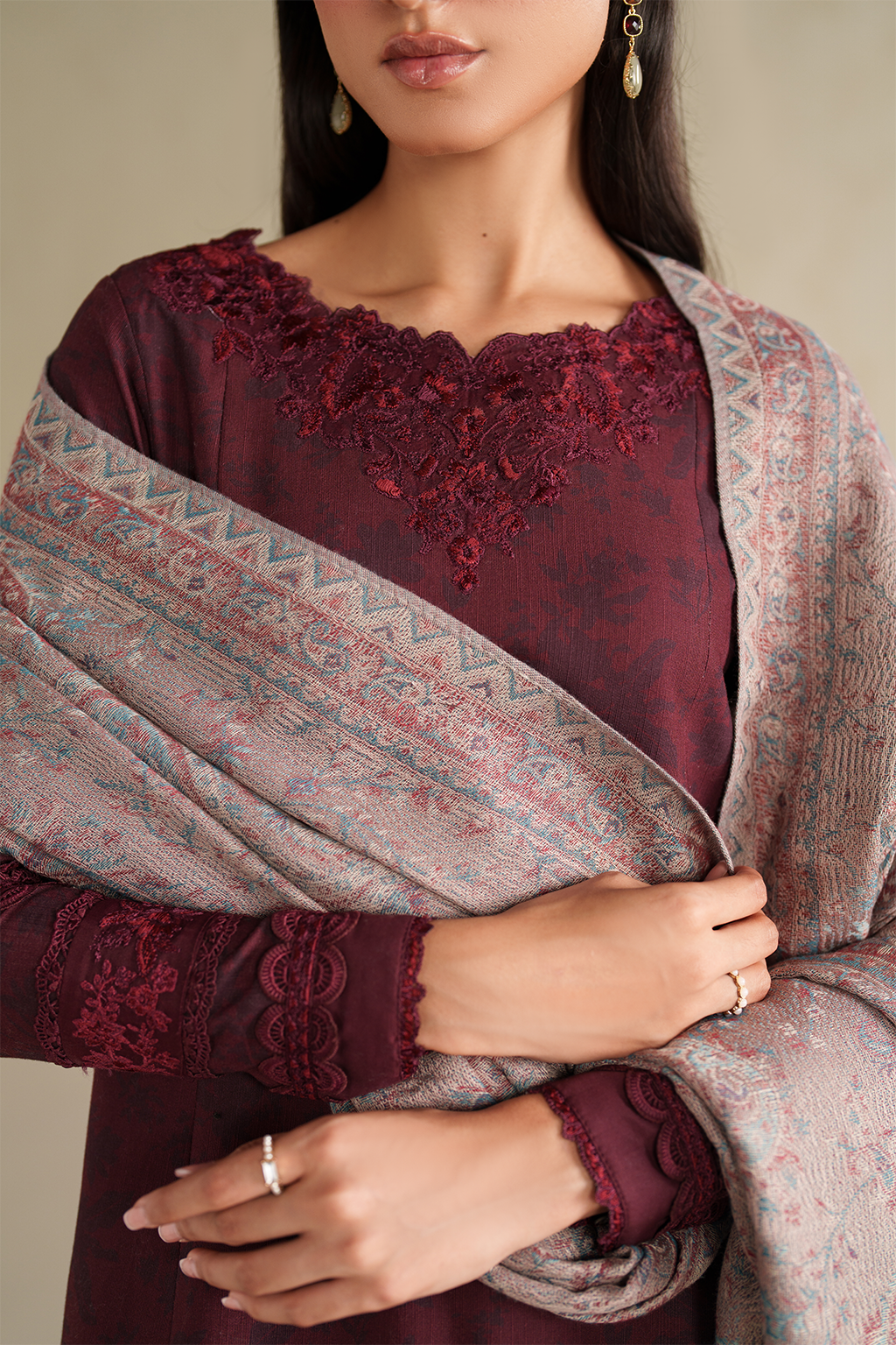 Iznik | Winter Chapter 25 | UE-590 Printed Khaddar by Iznik - Designer Dress - Type : Ladies Clothes - Available at Libayah - 100% Original 