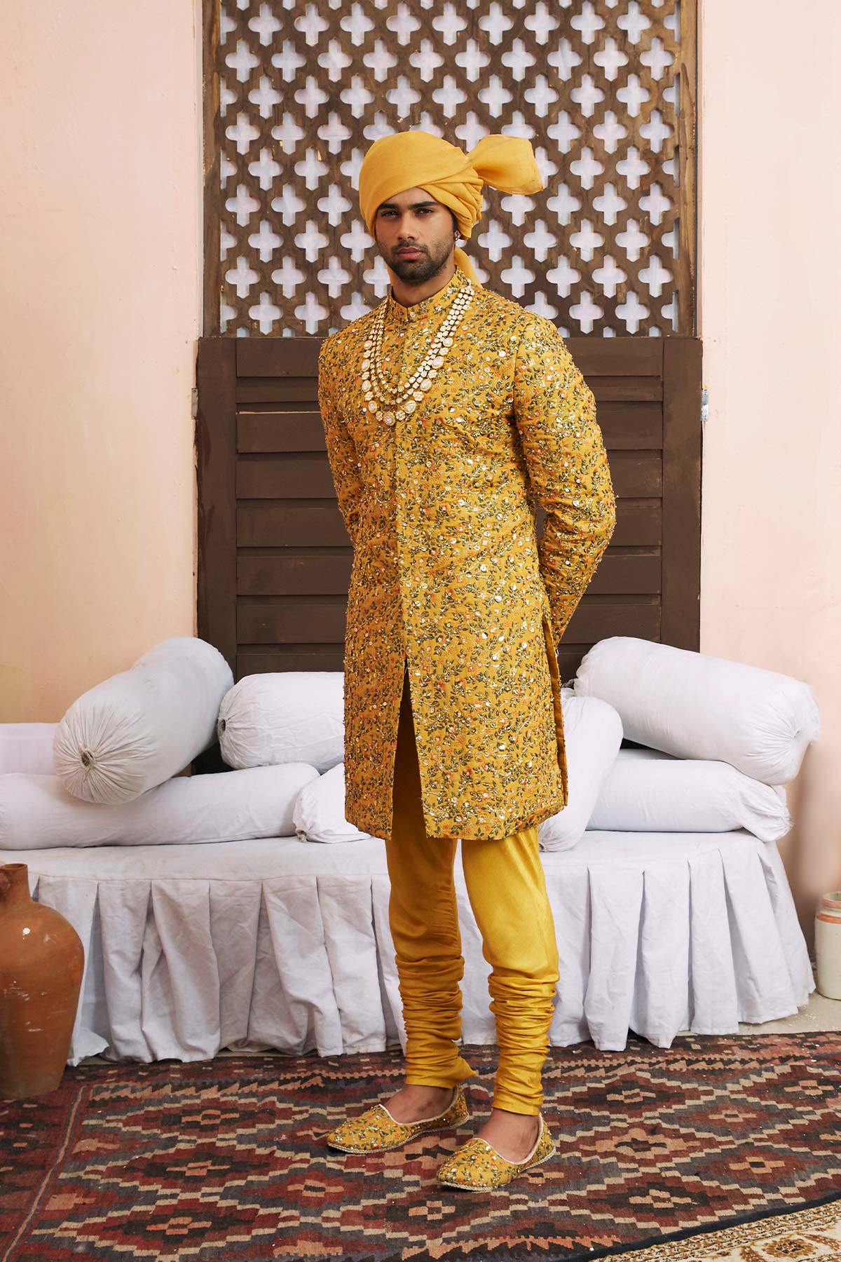 Pakistani Menswear | Mina Kashif | Chandra by Libayah - Designer Dress - Type: Menswear - Available at Libayah - 100% Original