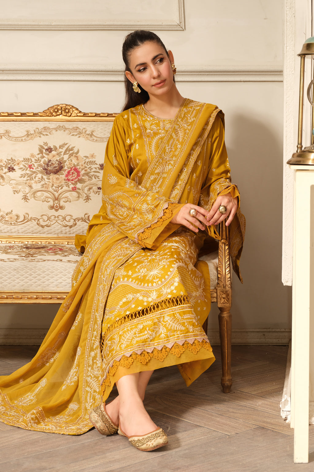 Johra | Silsila Embroidered Viscose | JH-257-SIL by Johra - Designer Dress - Type: Luxury - Available at Libayah - 100% Original