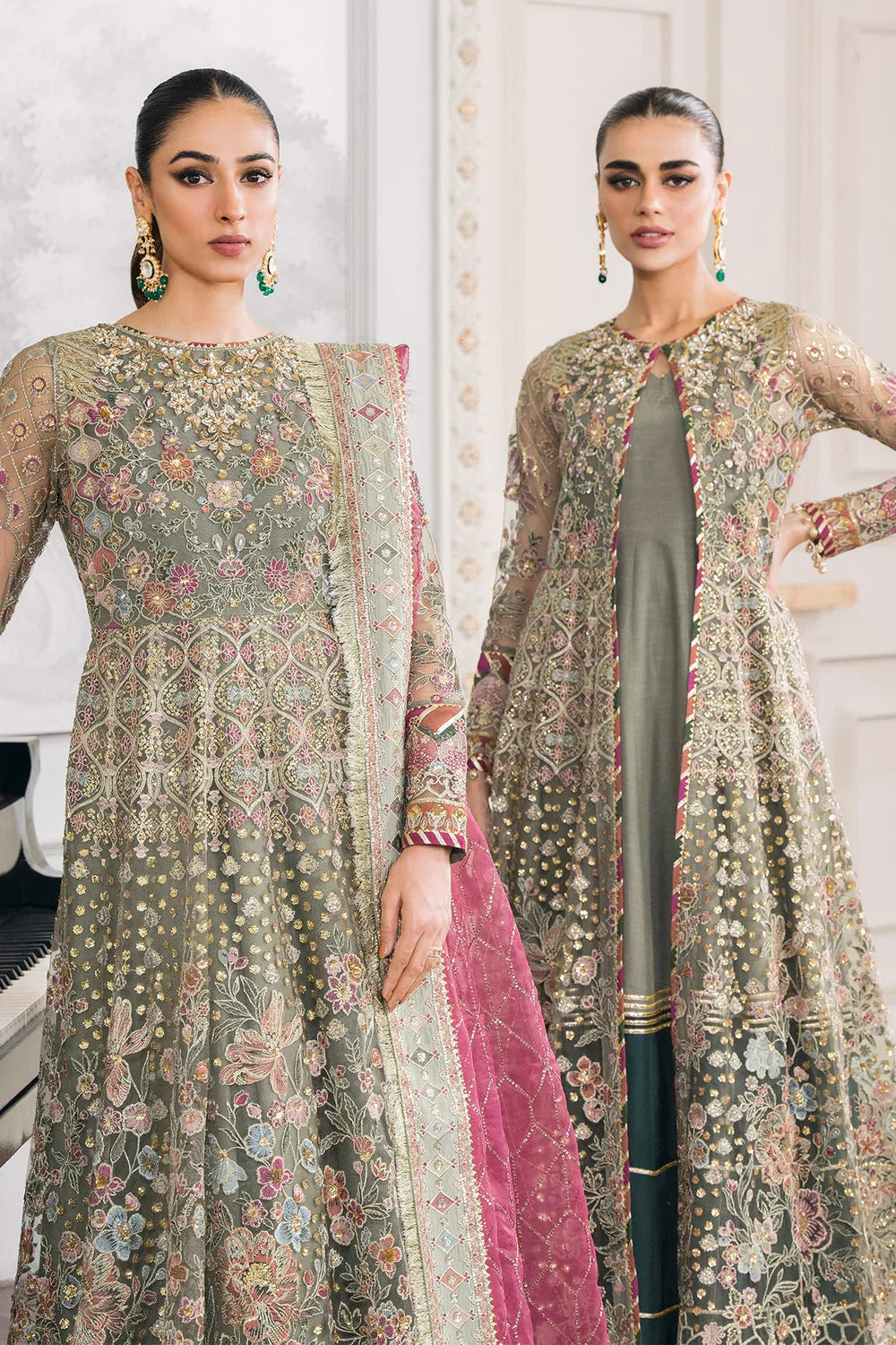 Baroque | Chantelle Embroidered Collection | CH12-02 by Baroque - Designer Dress - Type: Ladies Clothes - Available at Libayah - 100% Original