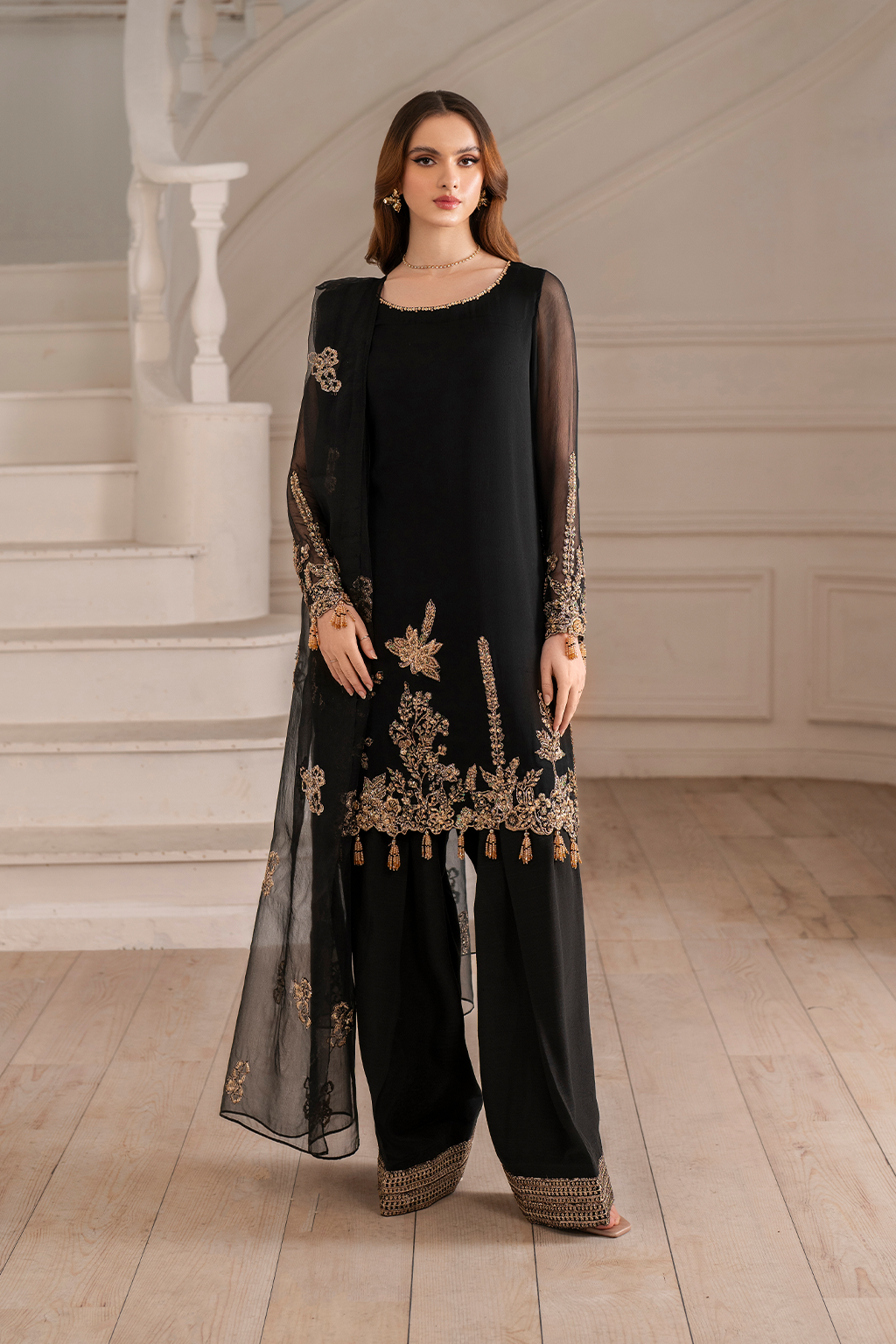 Iznik | Festive Formal |  UE-417 Embroidered Chiffon by Iznik - Designer Dress  - Type : Ladies Clothes - Available at Libayah - 100% Original 