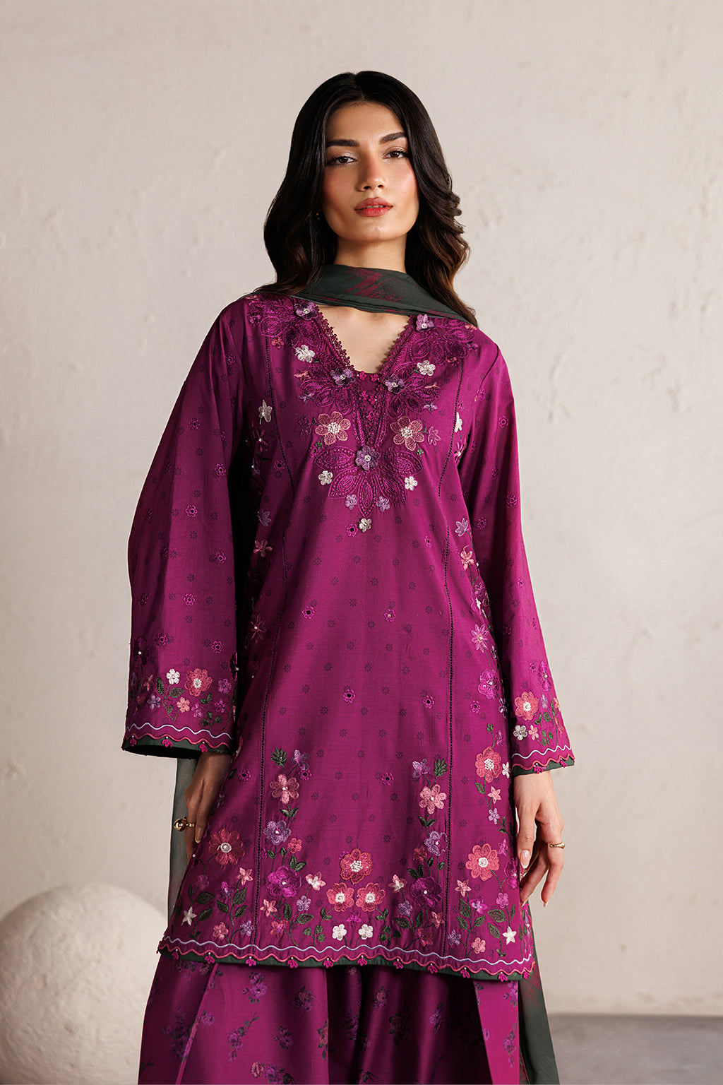 Iznik | Festive lawn 26 | IBE-01 Embroidered Lawn by Iznik - Designer Dress  - Type : Ladies Clothes - Available at Libayah - 100% Original 