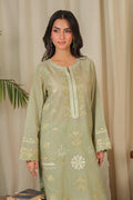 Noor by Saadia Asad | Noor Pret 25 | D4 - Muted Green by Noor by Saadia Asad - Designer Dress  - Type : Ladies Clothes - Available at Libayah - 100% Original 
