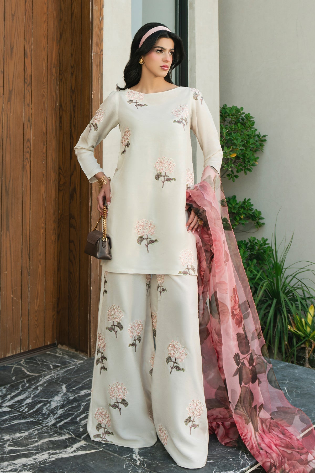 Fahad Hussayn | Lawn Banger | Peony by Erum Khan - Designer Dress - Type: Ladies Clothes - Available at Libayah - 100% Original